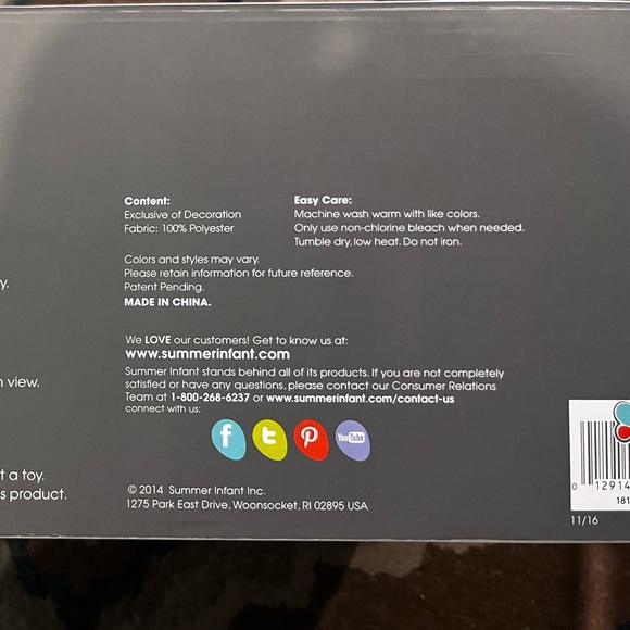 Summer Infant Cushy Cart Cover (like new, pattern pictured) - Picture 2 of 3